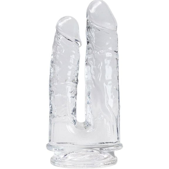 Imperium Realistische Dubbele Dildo Transparant 12/14 cm