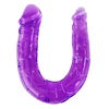 Baile anal - Dubbele Dildo in Lila Flexibele Jelly