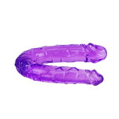 Baile anal - Dubbele Dildo in Lila Flexibele Jelly