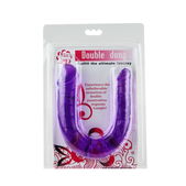 Baile anal - Dubbele Dildo in Lila Flexibele Jelly