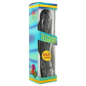 Seven creations - Zwarte Gel Vibrator 20 cm