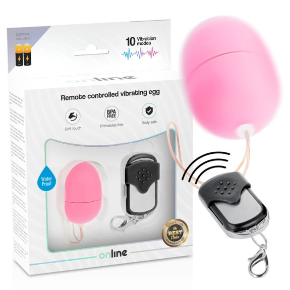 Online - Vibrerend Ei Met Afstandsbediening Roze