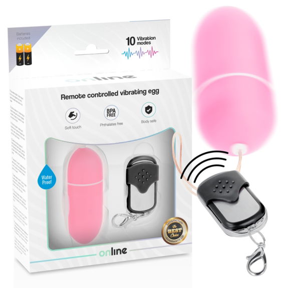 Online - Vibrerend Ei Met Afstandsbediening L Roze