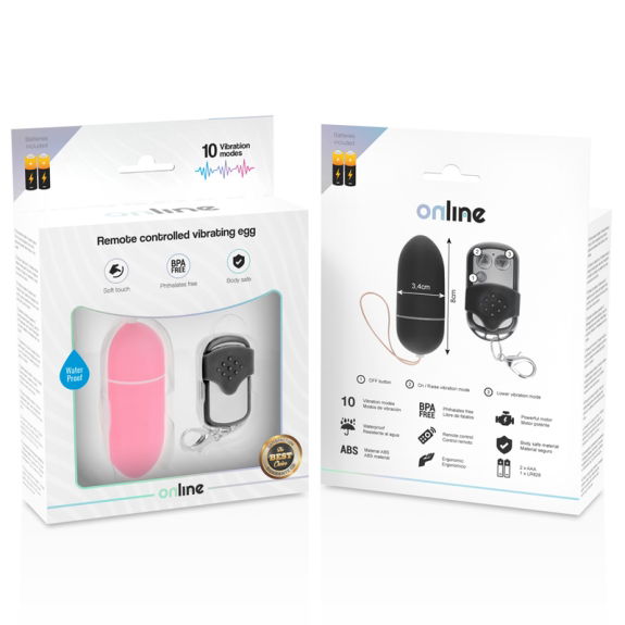 Online - Vibrerend Ei Met Afstandsbediening L Roze
