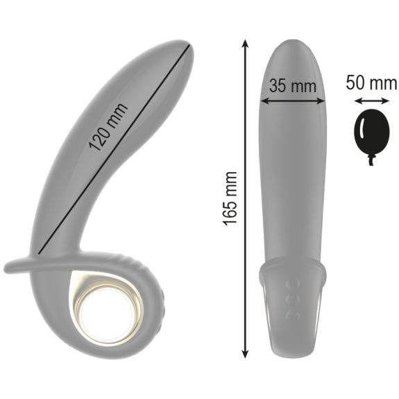 Ibiza - Krachtige Opblaasbare Vibrator Met Afstandsbedie