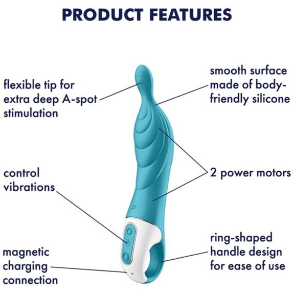 Satisfyer vibrator - A-Mazing 2 Vibrator Turquoise