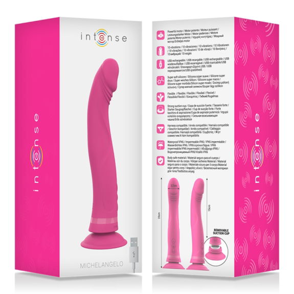 Intense Michelangelo Roze Silicone Vibrator Dildo