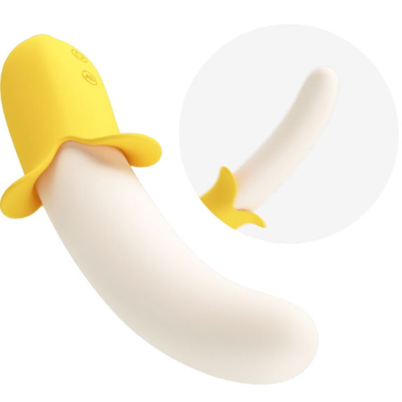 Banana Geek Super Power 7 Trillingen Op & Neer Silicone 