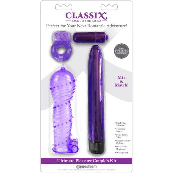 Ultieme kit voor stellen met ring, huls en paarse bullet Ultieme kit voor stellen met ring, huls en paarse bullet