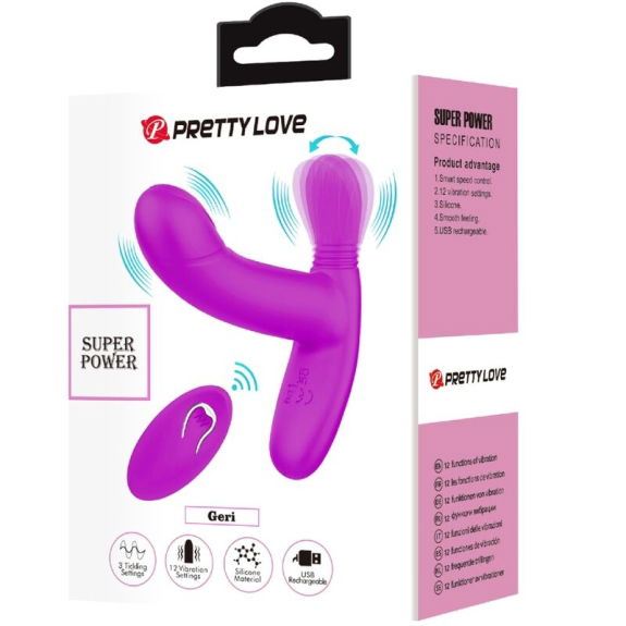 Geri Clitoris Massager - Roze Draadloze Afstandsbedienin