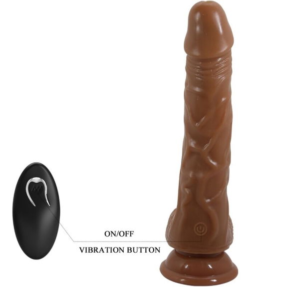 Realistische Vibrator met Afstandsbediening en Zuignap