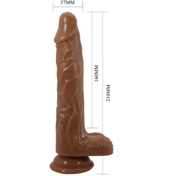 Realistische Vibrator met Afstandsbediening en Zuignap