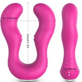 Seraph Vibrator Met Dubbele Afstandsbediening - Fuchsia