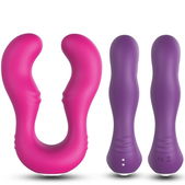 Seraph Vibrator Met Dubbele Afstandsbediening - Fuchsia