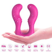 Seraph Vibrator Met Dubbele Afstandsbediening - Fuchsia