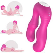 Seraph Vibrator Met Dubbele Afstandsbediening - Fuchsia