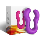 Seraph Vibrator: Dubbele Afstandsbediening Paars