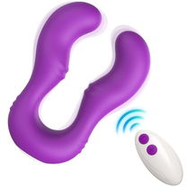 Seraph Vibrator: Dubbele Afstandsbediening Paars
