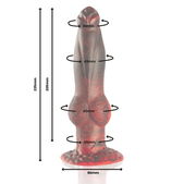 Prometheus Dildo Titan in Flames - Oplaadbare Afstandsbe