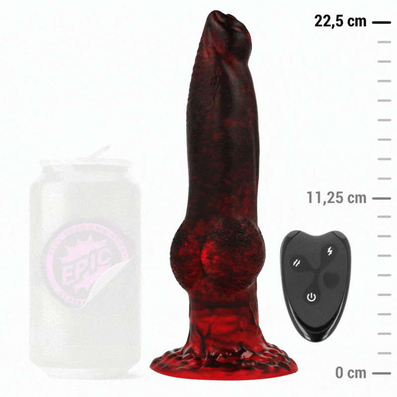 Prometheus Dildo Titan in Flames - Oplaadbare Afstandsbe