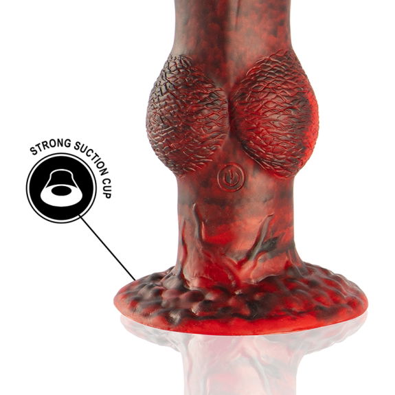 Prometheus Dildo Titan in Flames - Oplaadbare Afstandsbe