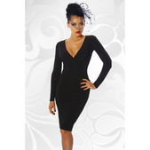 Little black dress open rug