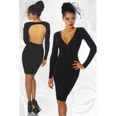 Little black dress open rug