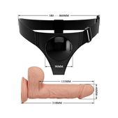 Universele Harnas Met Dildo Jerry 21.8 Cm Natuurlijk