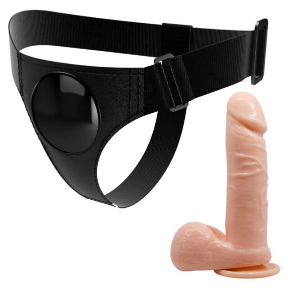 Universele Harnas Met Dildo 20 cm Natuurlijk