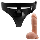 Universele Harnas Met Dildo 20 cm Natuurlijk