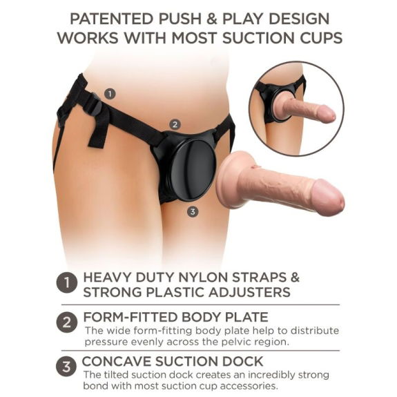 Elite Verstelbare Harnas Met Dildo 15.2 cm Voor Beginner