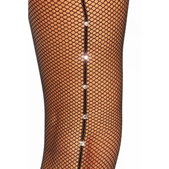 Netpanty met strass steentjes