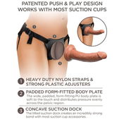 King cock - Elite Verstelbare Harnas Met Dildo 17.8 cm