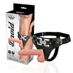 Deluxe Harnas Met Realistische Vibratie 18 cm -O- 4.5 cm