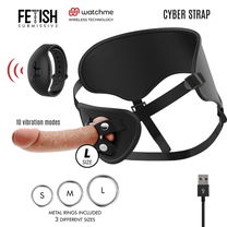 Fetish Submissive Cyberstrap - Harnas met Afstandsbedien