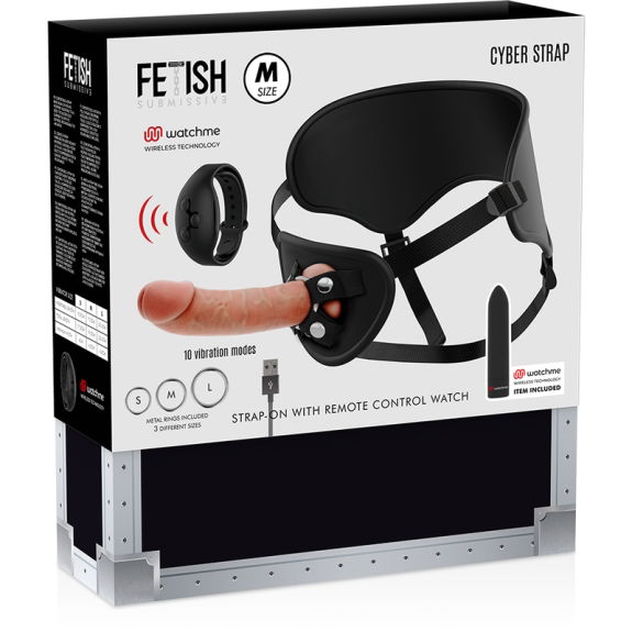 Cyberstrap - Harnas Met Dildo En Bullet Afstandsbedienin