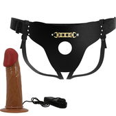 Starks Multi-Speed Vibration Dildo 17,5 cm Lichtbruin
