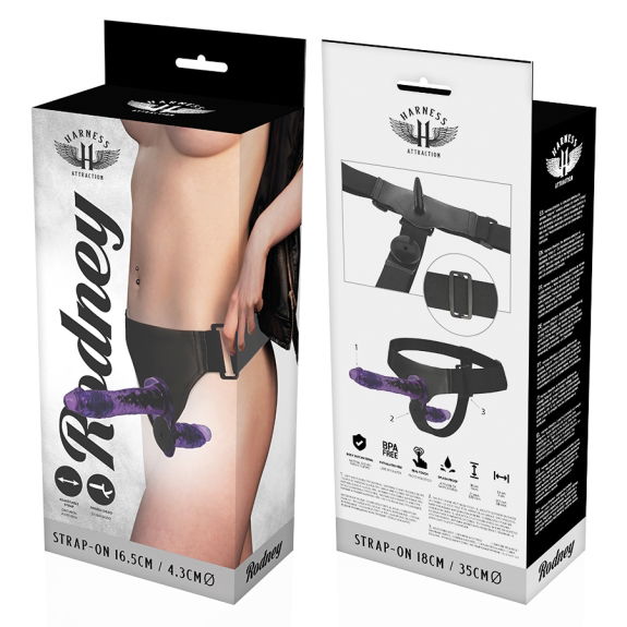 Rodney dubbele penetratie vibrator 18 cm 3.5 cm