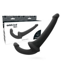 Addicted toys - Dildo zonder harnas, Zwart 26 cm - 18 cm