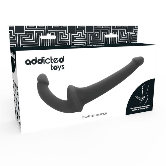 Addicted toys - Dildo zonder harnas, Zwart 26 cm - 18 cm