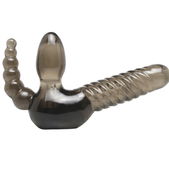 Strapless dubbele dildo met anale stimulator