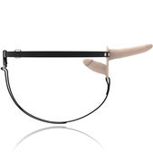 Fetish Submissive Harness - Dubbele Penetratie Flesh