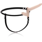 Fetish Submissive Harness - Dubbele Penetratie Flesh