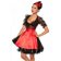 Dirndl zwart met rood schort