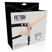 Dubbele Penetratie Harnas - Siliconen Dildo Set