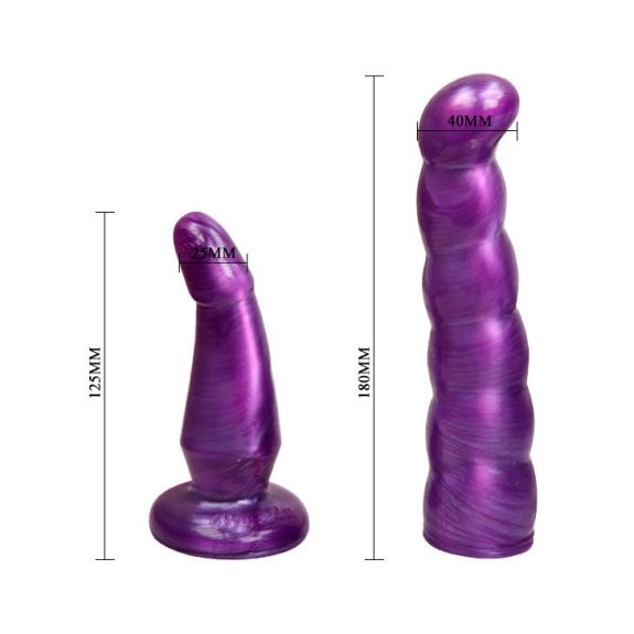 Lilac Female Anal and Vaginal Harness Gpoint 17 Cm