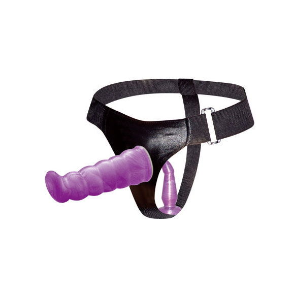 Lilac Female Anal and Vaginal Harness Gpoint 17 Cm