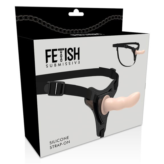Fetish Submissive Harness - Flesh Silicone G-Spot 12.5 C