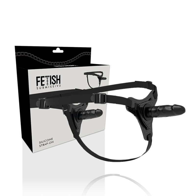 Fetish Submissive Harness - Realistisch Zwart Siliconen 