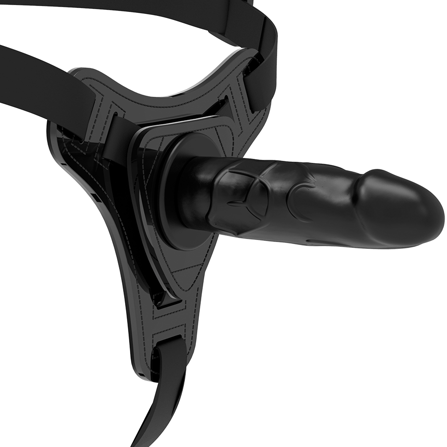 Fetish Submissive Harness - Realistisch Zwart Siliconen  - afbeelding 3